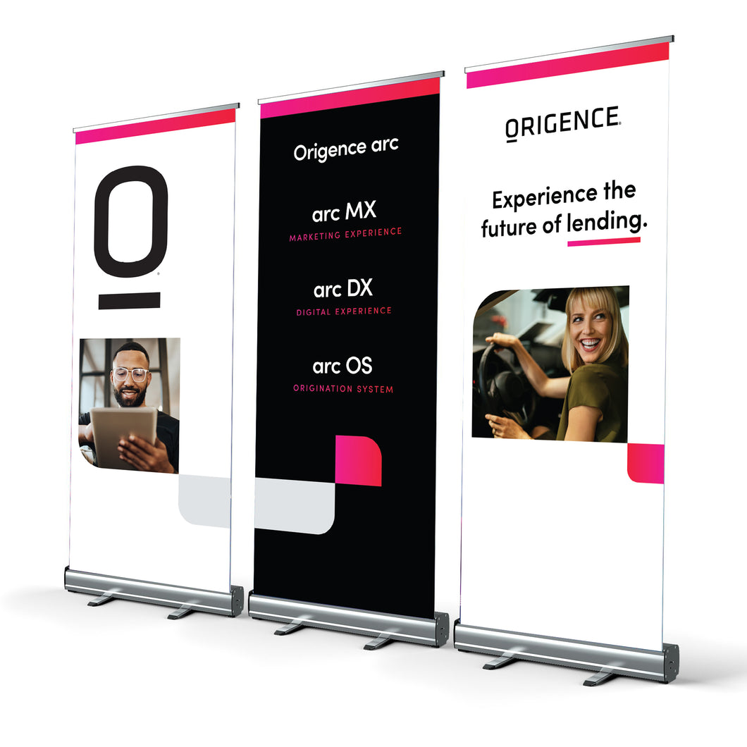 Origence - 3 Piece Retractable Banner Set