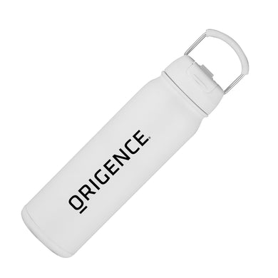 Origence White Fountain Water Bottle