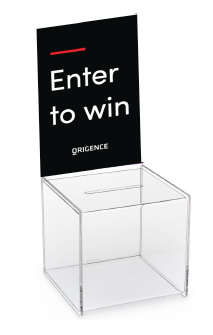 Origence - Acrylic Raffle Box with Insert